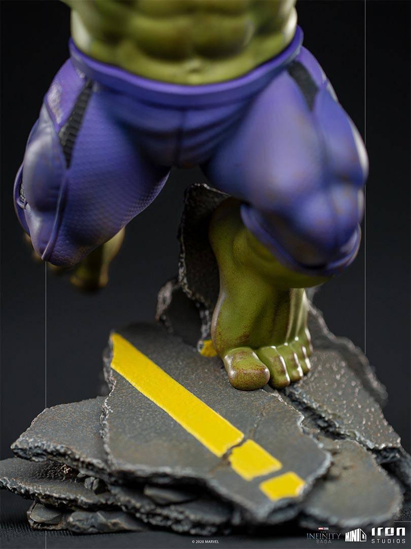 Iron Studios The Infinity Saga Hulk MiniCo Figure - Collectible Marvel Avengers Action Figure for Display & Gifts