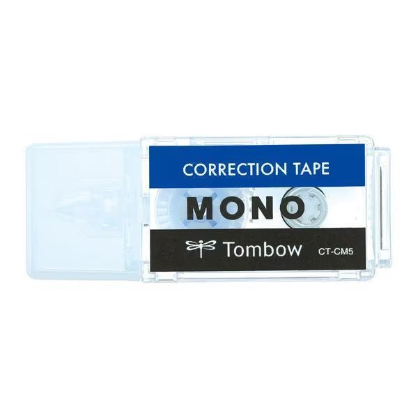 MONO Correction Tape with Pocket Clip - Whiteout Tape for Smooth, Clean Corrections - Perfect for Office, School & Home Use