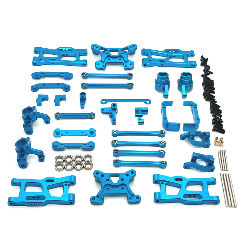 WLtoys 144016 144018 RC Car Metal Upgrade Kit - Aluminum Alloy Arms, Links & Steering Cups for Off-Road Racing & Bashing
