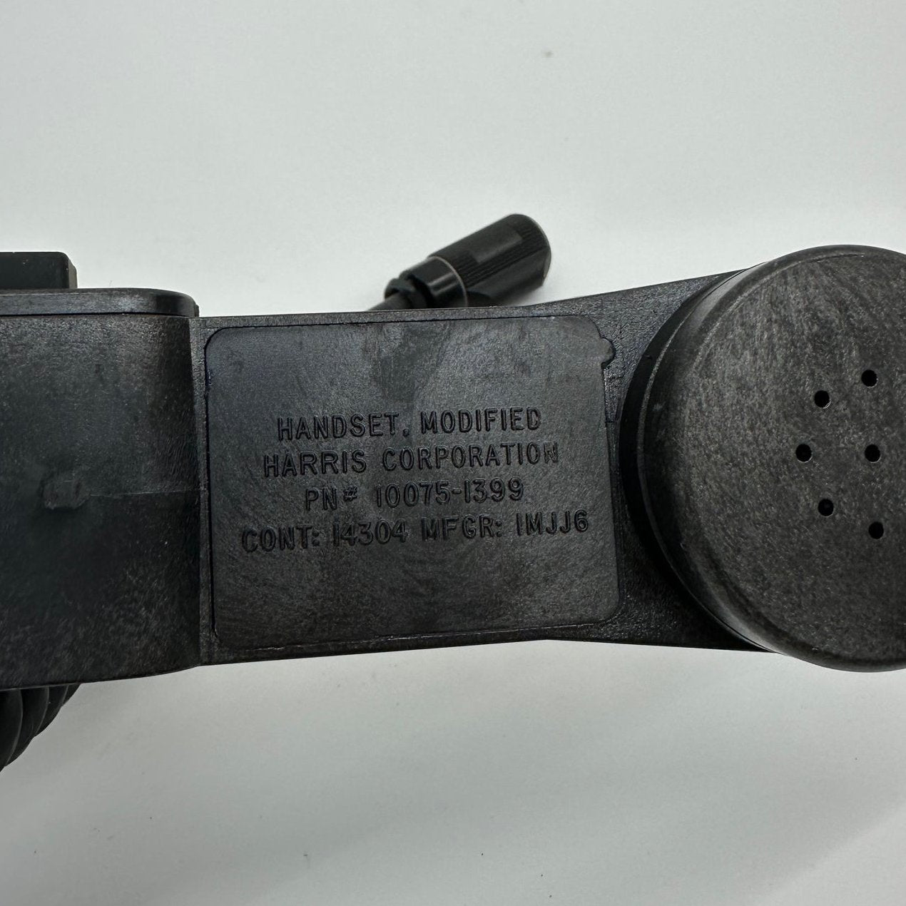 Harris H 250 Modified Military Handset 10075 - Tactical Radio Communication Device (NSN 5965-01-463-7915) for Field Operations & Emergency Response