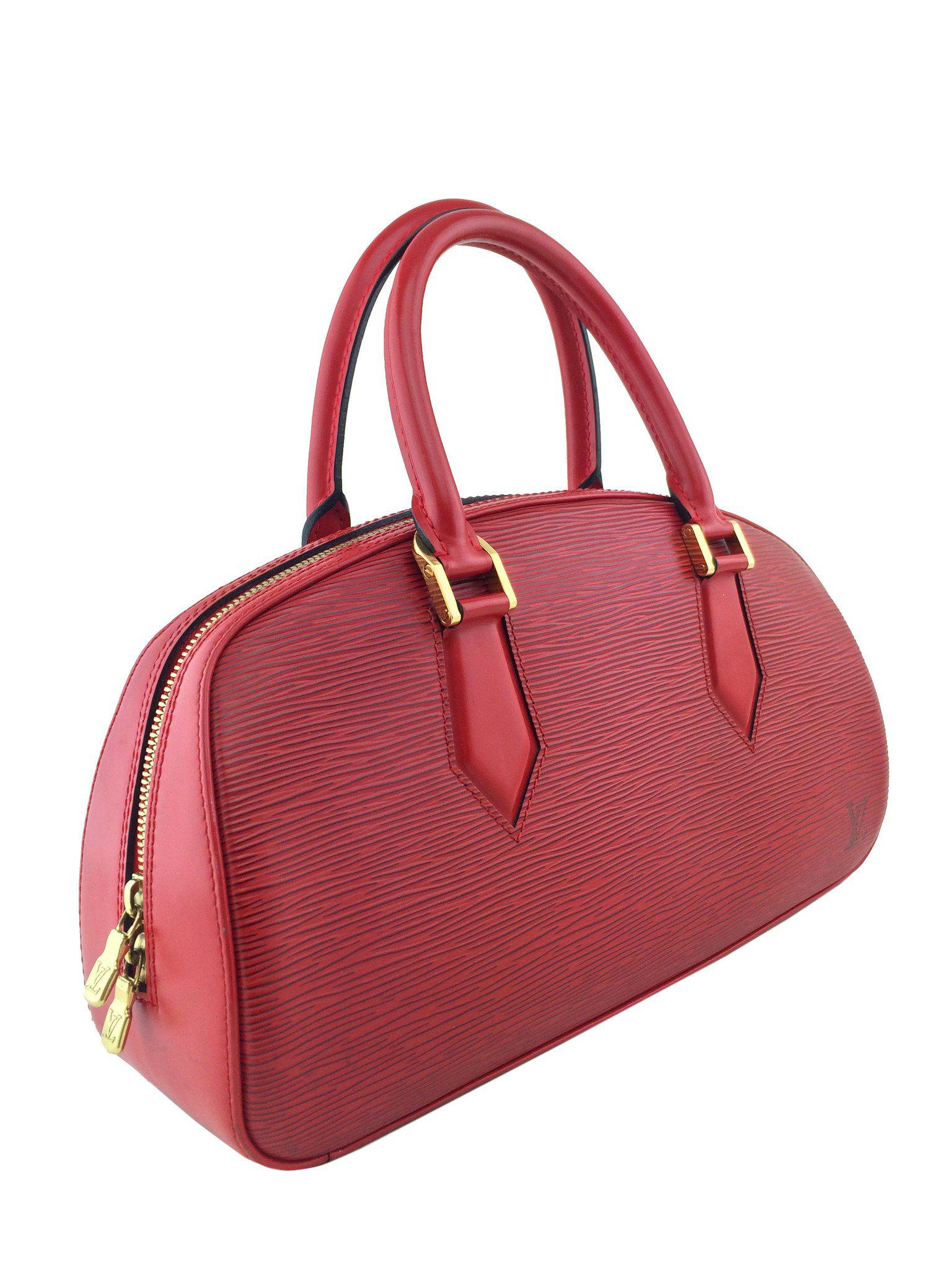 Authentic Louis Vuitton Epi Leather Jasmine Satchel Handbag for Women - Luxury Designer Tote Purse for Work, Travel & Everyday Use