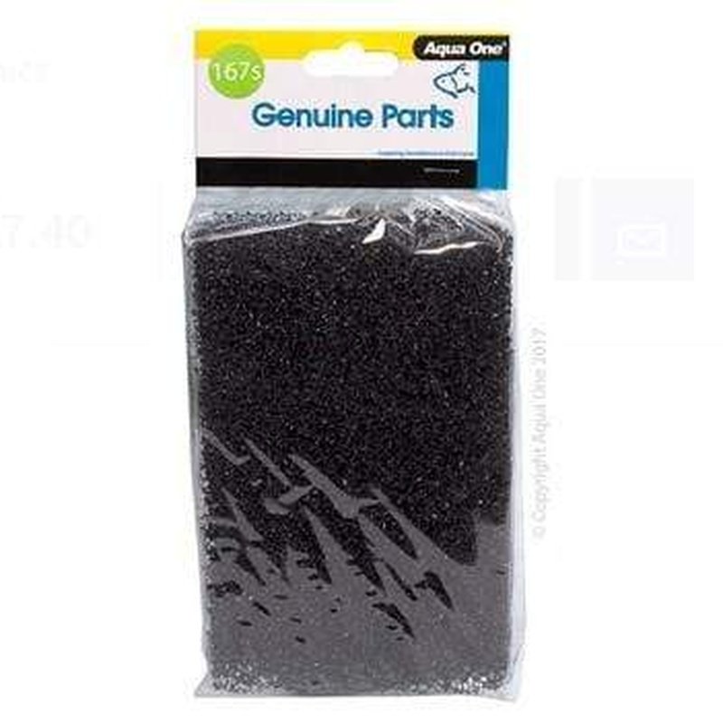 Aqua One Sponge Filter Media 2-Pack for Aquariums - 167s LifeStyle 76/94 (25167s) - High-Quality Bio Sponge for Fish Tank Filtration, Freshwater & Saltwater Use    Perfect for maintaining clean water in home aquariums, fish tanks, and aquatic habitats - ideal for both beginner and expert fish keepers.