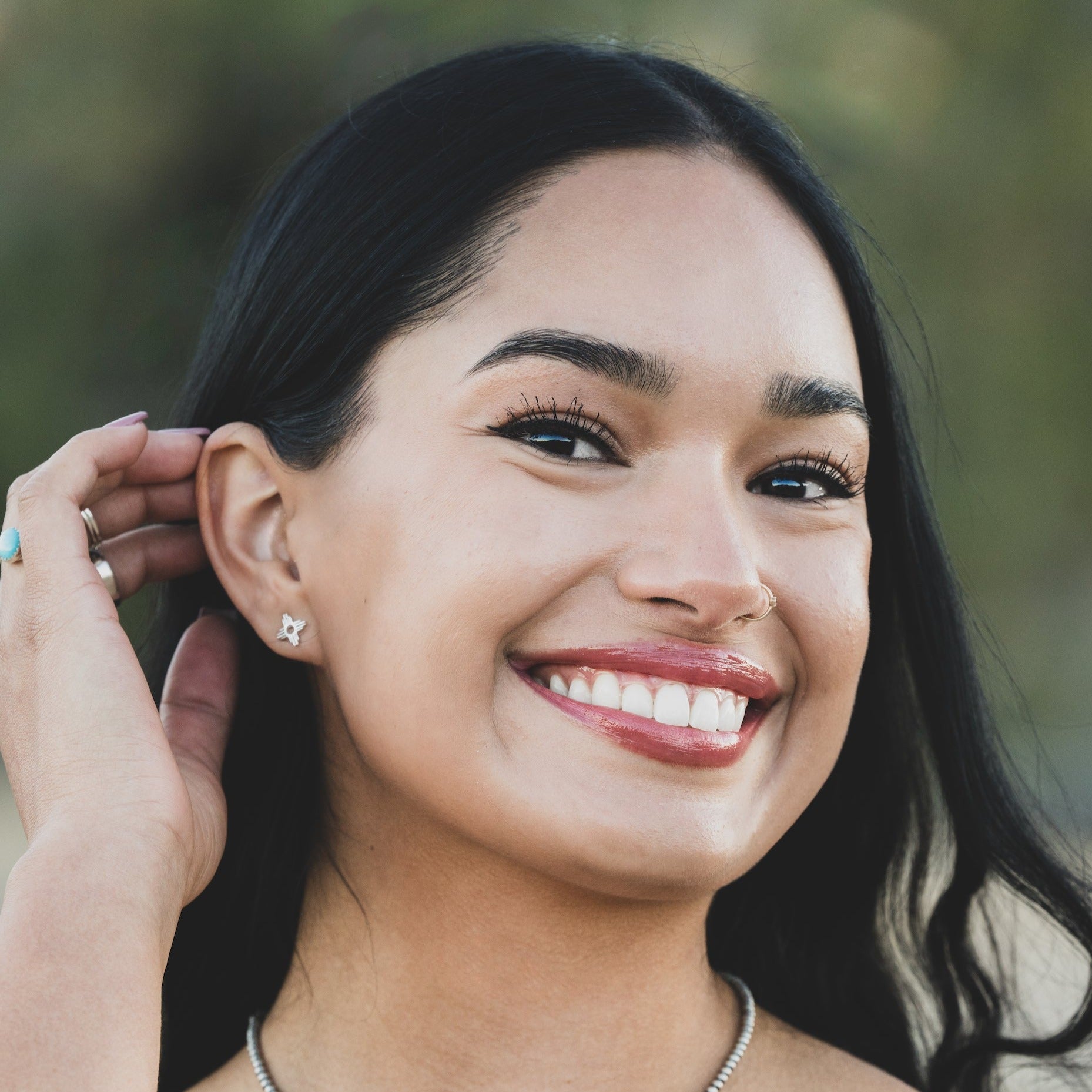 Sterling Silver Mini Zia Stud Earrings - Dainty & Elegant Jewelry for Women - Perfect for Everyday Wear, Gifts & Special Occasions