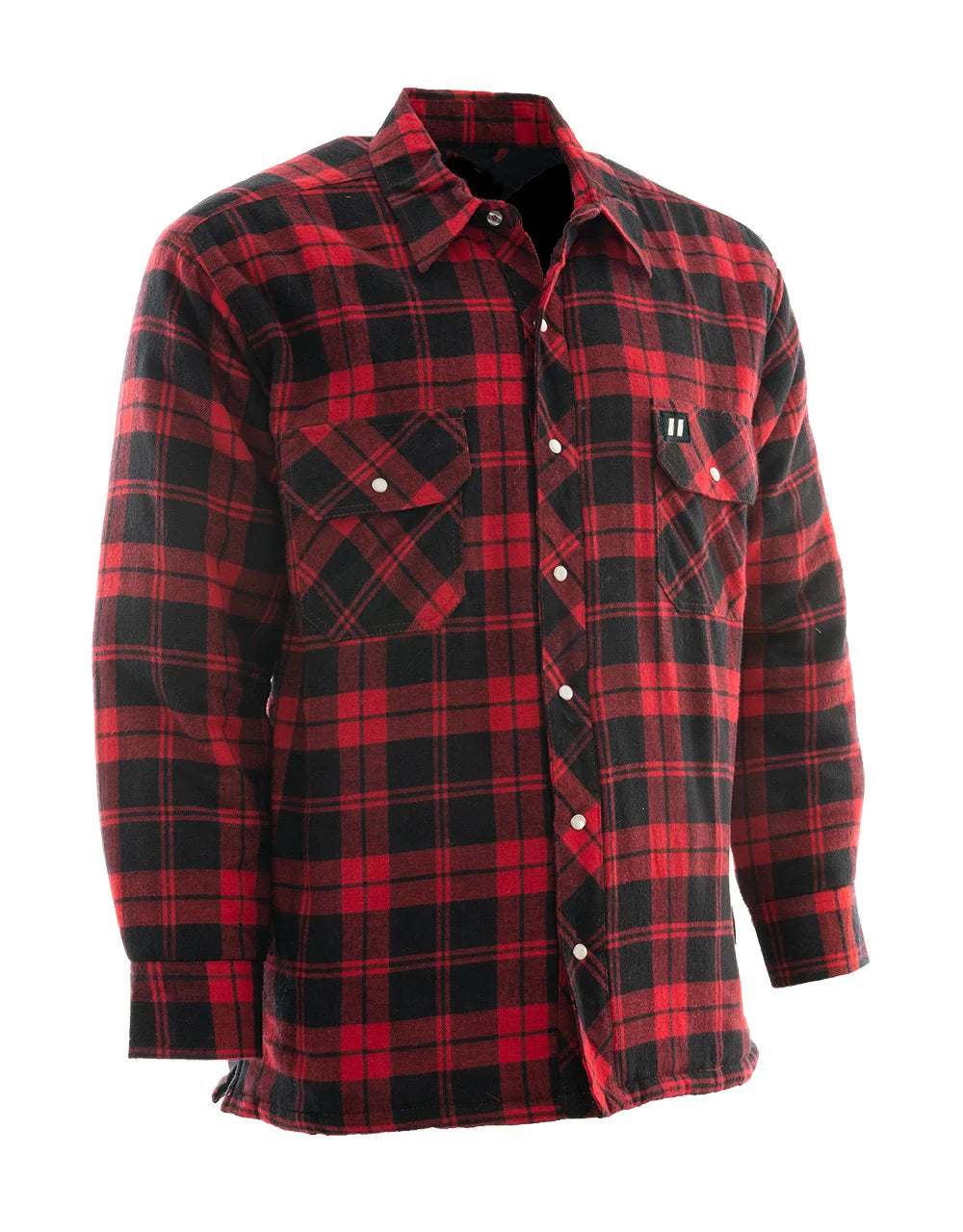 Forcefield Plaid Sherpa Lined Flannel Shirt Jacket for Men - Warm Winter Overshirt with Soft Fleece Lining, Outdoor Hiking & Casual Wear (Style: 024 LC53QFSH)