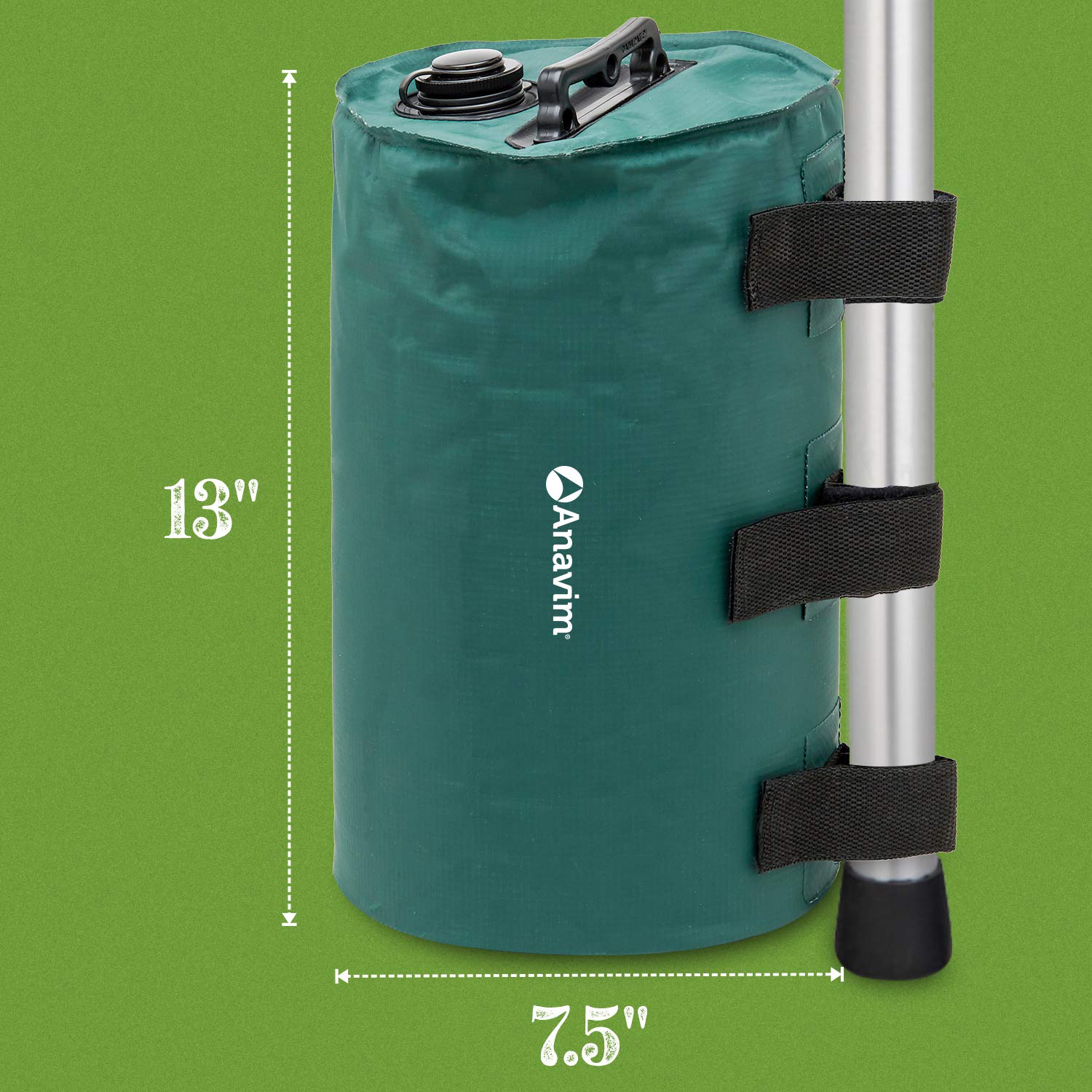 2-Pack Canopy Water Weights Bags - Heavy Duty Leg Weights for Pop Up Canopy Tents - Perfect for Outdoor Events, Markets & Beach Setups