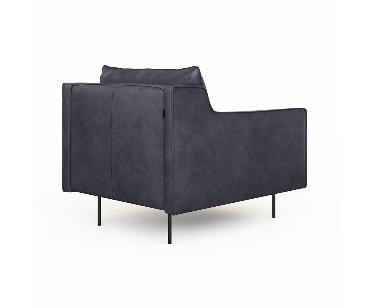 Renato Armchair - Modern Accent Chair for Living Room, Bedroom & Office - Comfortable Upholstered Lounge Chair with Sturdy Wooden Legs - Perfect for Relaxing, Reading & Decorating