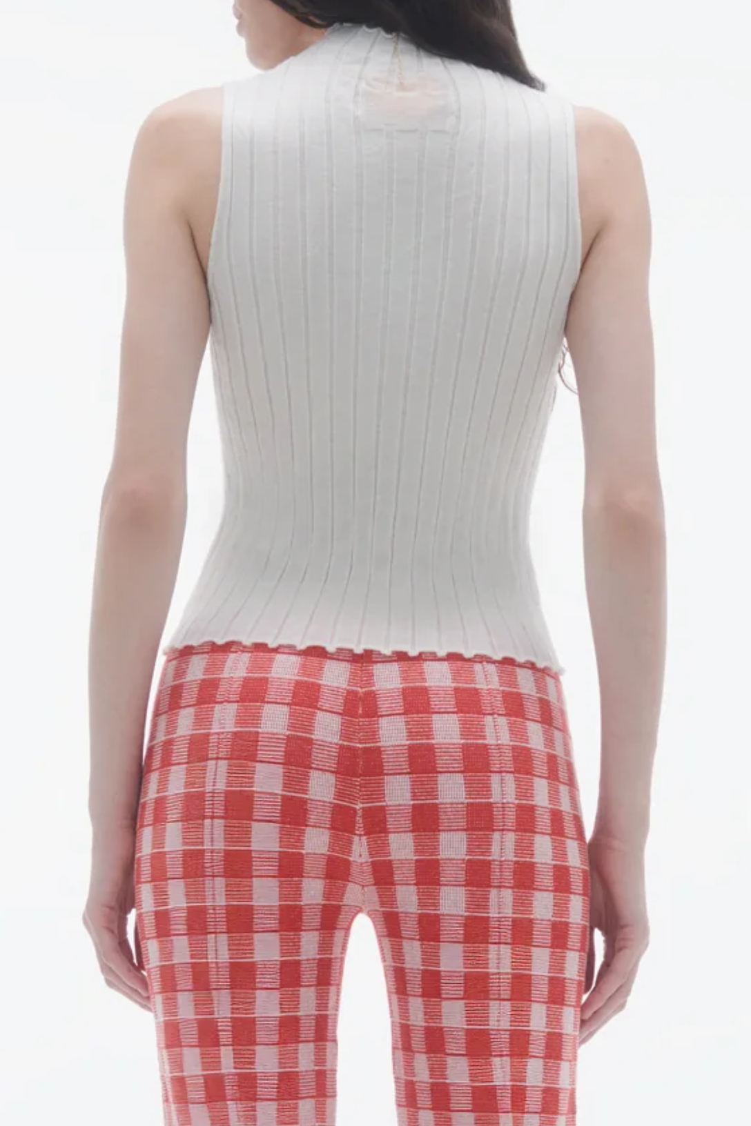 Rib Mockneck Shell Top in Cream | Women's Casual Knitwear | Perfect for Layering, Office Wear & Fall Outfits