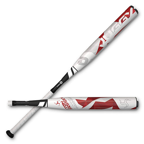 DeMarini Juggy OVL Judgement ASA Slowpitch Softball Bat - White/Red (2017 Model) | Perfect for Competitive Games & Recreational Play