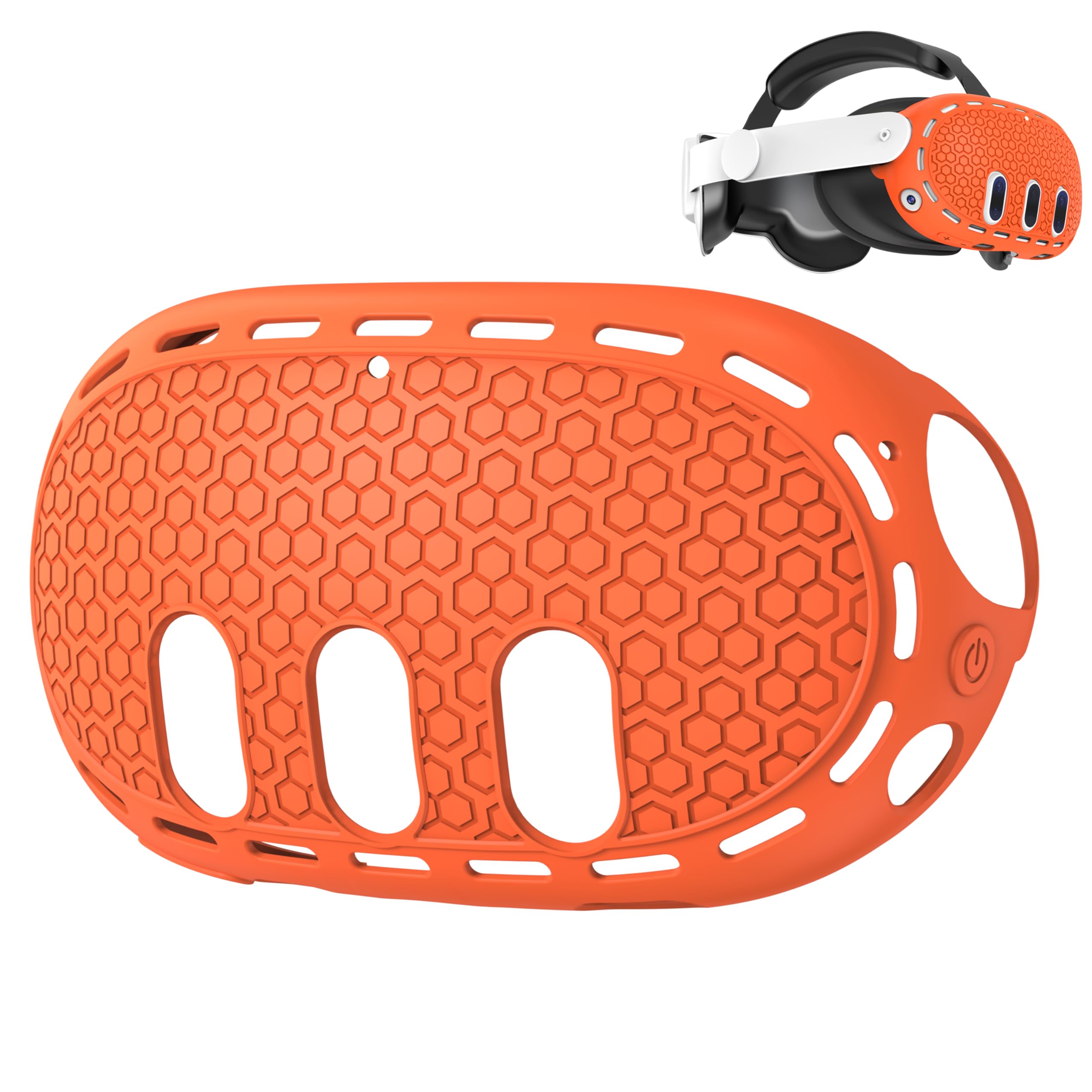 LICHIFIT Silicone Protective Cover for Meta Quest 3 VR Headset - Anti-Slip Shockproof Case for Gaming, Fitness & Virtual Reality Experiences