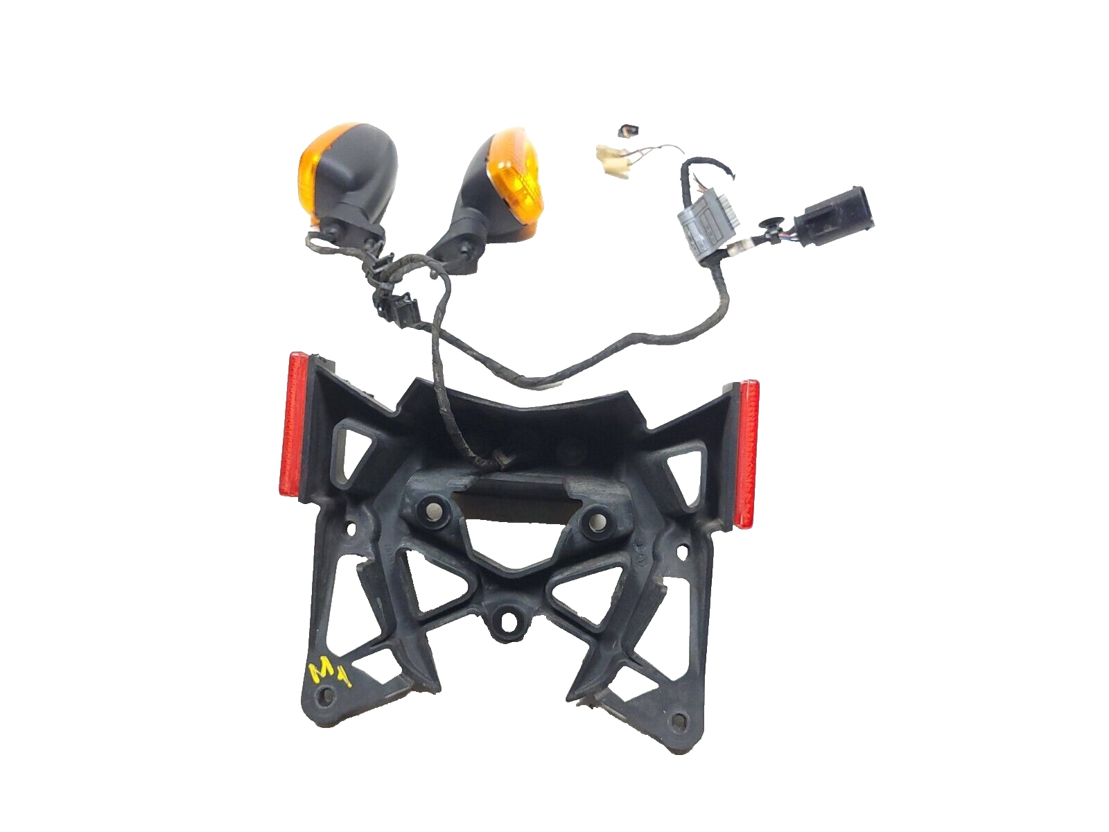 Original BMW K1200R K1200 License Plate Holder with Turn Signal - Compatible with 2005-2008 Models - Perfect for Motorcycle Customization & Street Legal Compliance