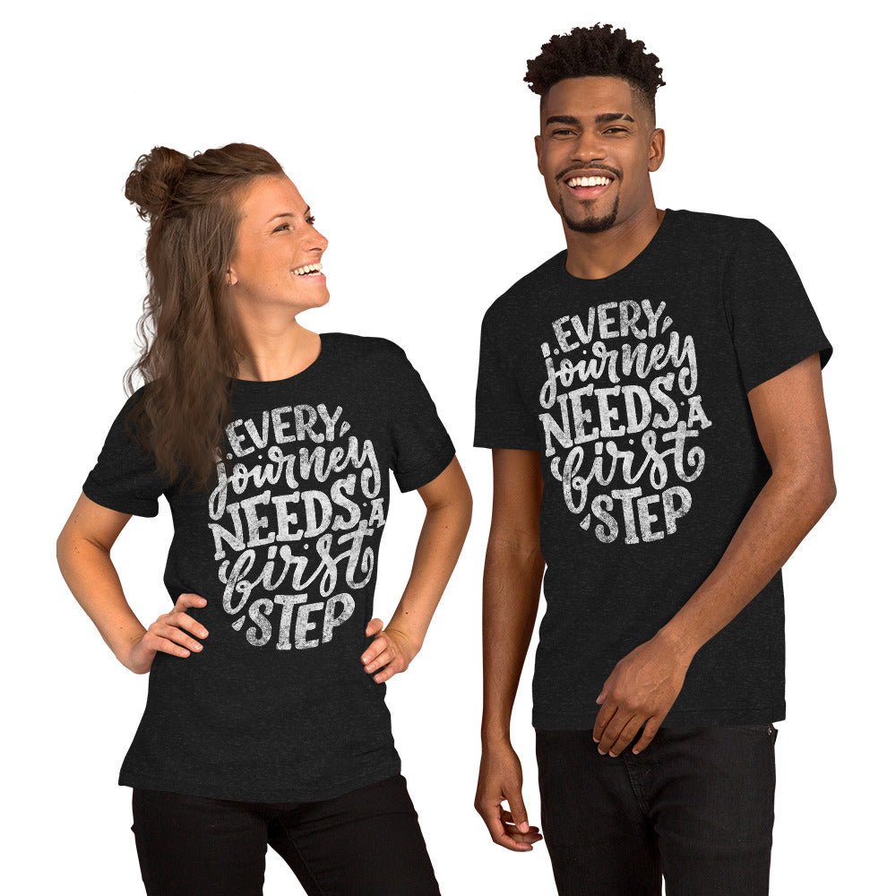 Courageous Sobriety Journey Unisex T-Shirt - Inspirational Recovery Tee for Men & Women - Perfect for AA Meetings, Sober Events & Daily Motivation