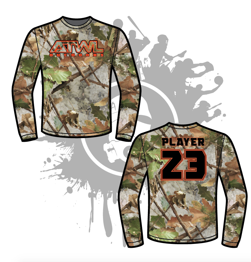 ATWL Outdoors Men's Full Dye Long Sleeve Jersey - Breathable Fishing & Hiking Shirt for Outdoor Adventures