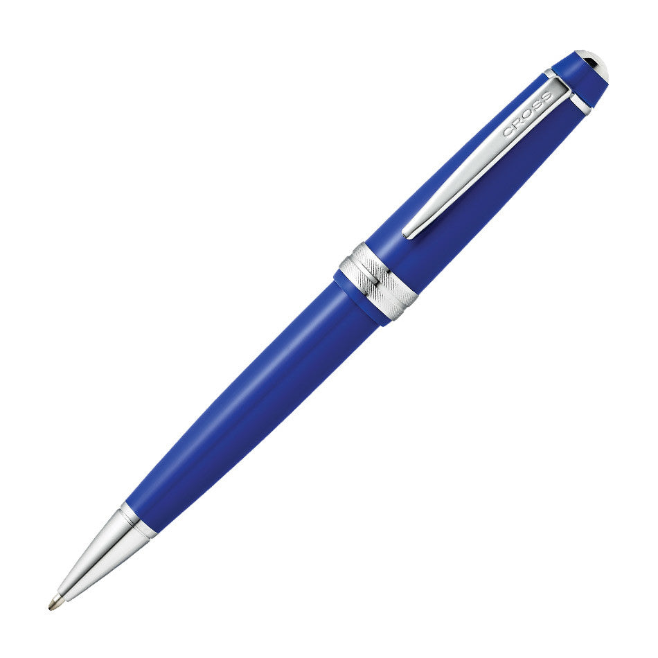 Cross Bailey Light Ballpoint Pen - Smooth Writing Blue Ink Pen for Office, School & Everyday Use - Premium Stainless Steel Retractable Ballpoint Pen