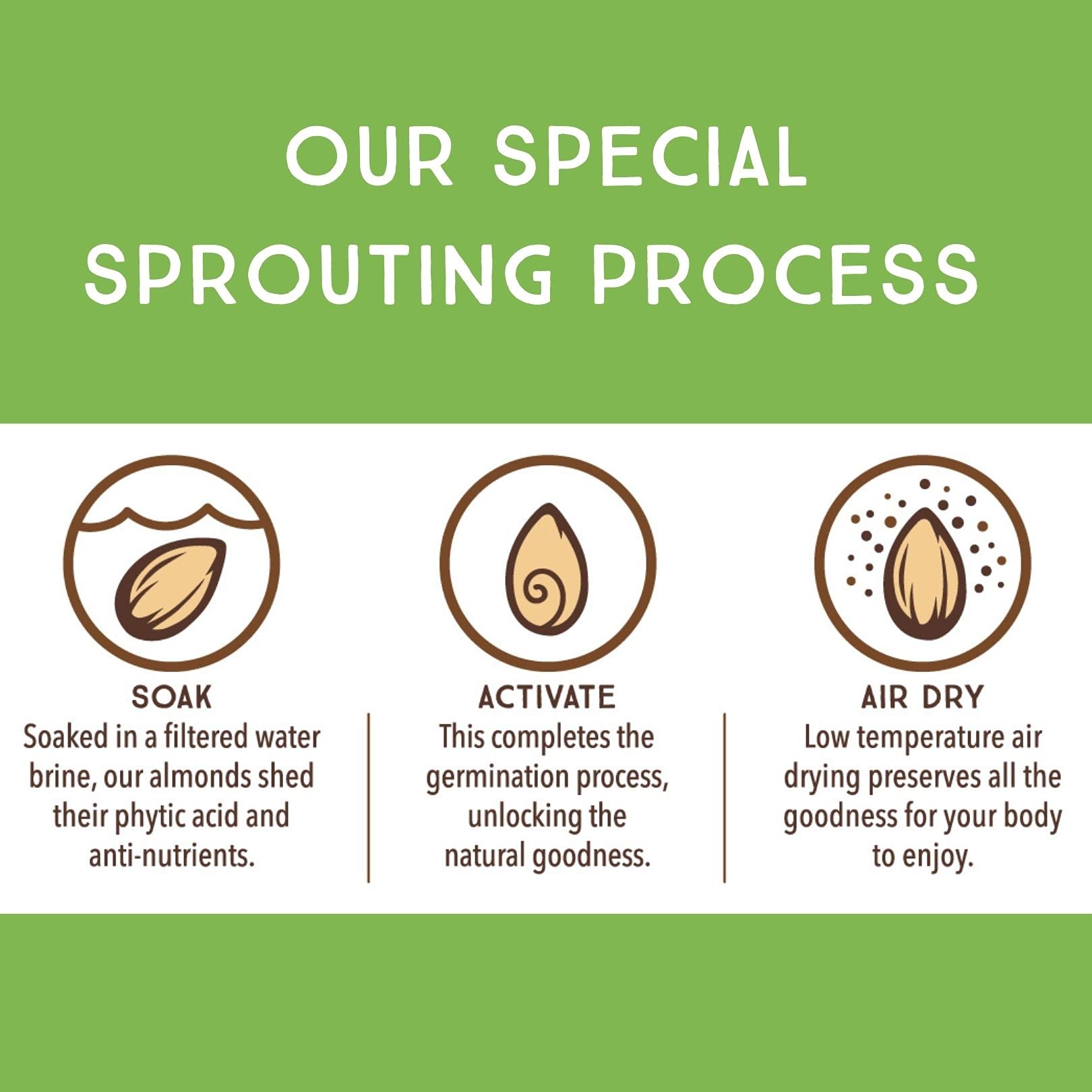 Organic Sprouted Raw Walnuts, Almonds & Cashews Variety Pack - USDA Certified, Gluten-Free, Unsalted Healthy Snacks (10 oz x 3 Pack) - Perfect for On-the-Go, Keto Diet, Vegan Lifestyle & Office Snacking