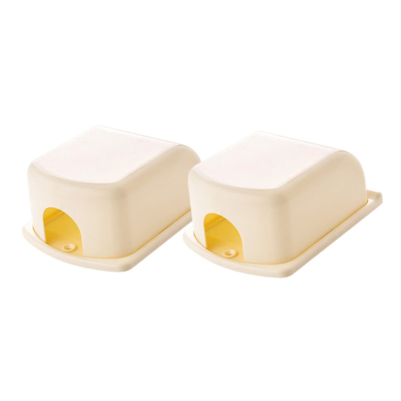 VICASKY 6-Pack Childproof Electrical Outlet Covers - Shockproof Beige ABS Safety Plugs for Baby Proofing Homes & Offices