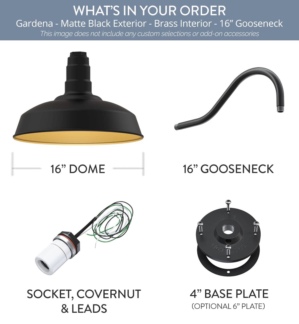 Steel Lighting Co. Gardena Barn Light - 16