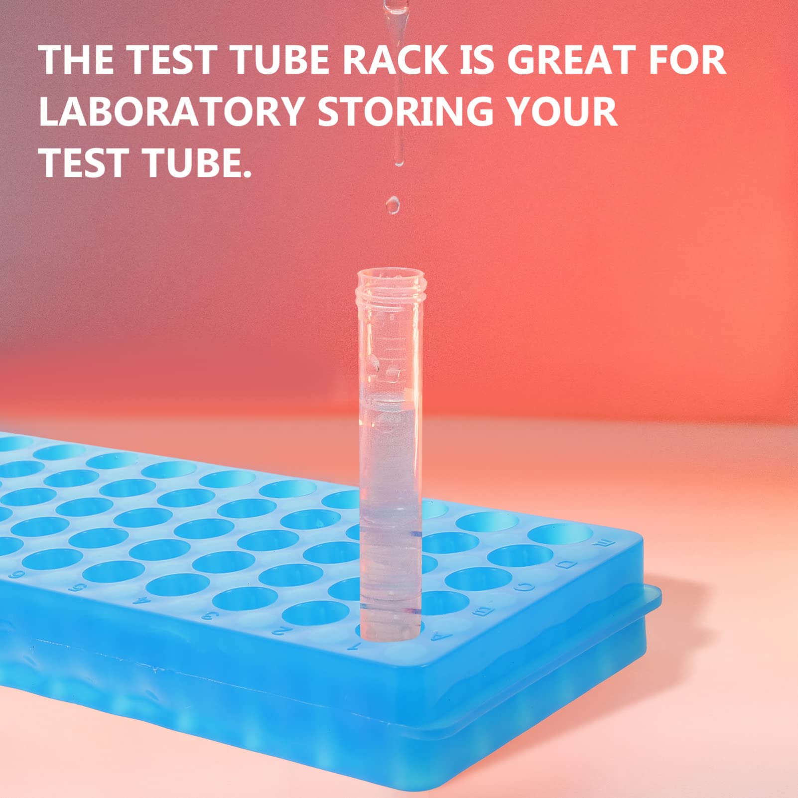 2pcs Plastic Centrifuge Tube Rack - Test Tube Holder for Laboratory, Vial & Shot Storage Rack with Durable Design | Ideal for Lab Sampling, Medical Testing & Scientific Experiments