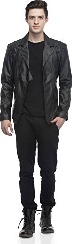 Premium SID Men's Solid Lambskin Leather Blazer Jacket - Slim Fit Formal Suit Coat for Business, Wedding & Party Wear - Elegant Evening Jacket for Dinner Dates & Special Occasions