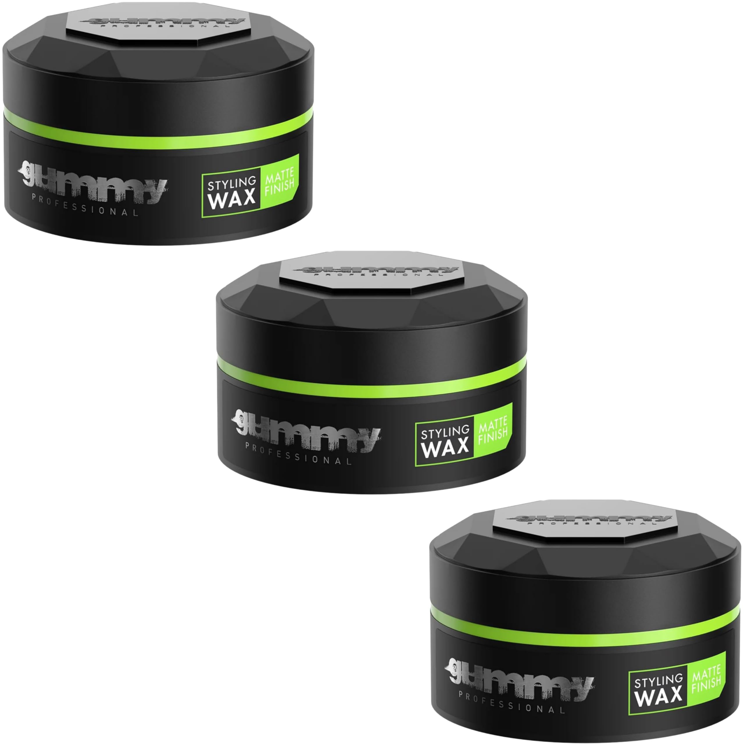 FONEX Matte Finish Hair Wax for Men & Women - Soft Styling Gummy Wax (150ml x 3 Tubs) - Perfect for Textured, Messy & Natural Hairstyles - Salon Quality Hold Without Greasiness