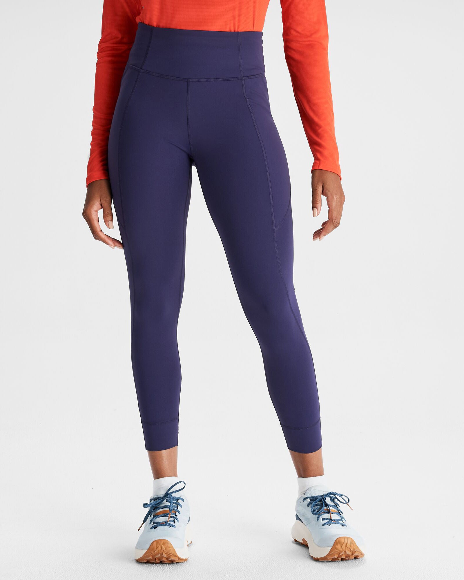 Women's High Waist Seeker 7/8 Yoga Leggings - Dark Horizon - Perfect for Yoga, Running & Gym Workouts