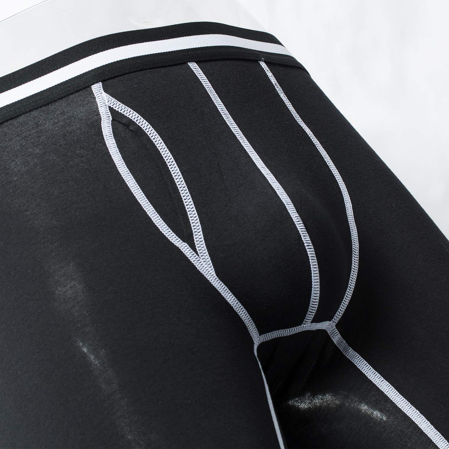 Premium Azuki Men's Long Leg Boxer Briefs - Soft, Breathable & Comfortable Underwear for Everyday Wear, Workout & Sports