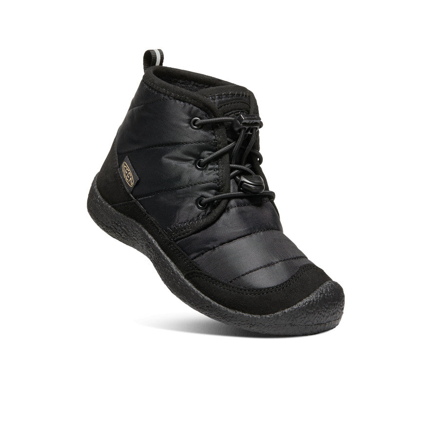 Big Kids' Howser II Waterproof Chukka Boots - Black/Black | Water-Resistant Outdoor Shoes for Boys & Girls | Hiking, School & Everyday Wear