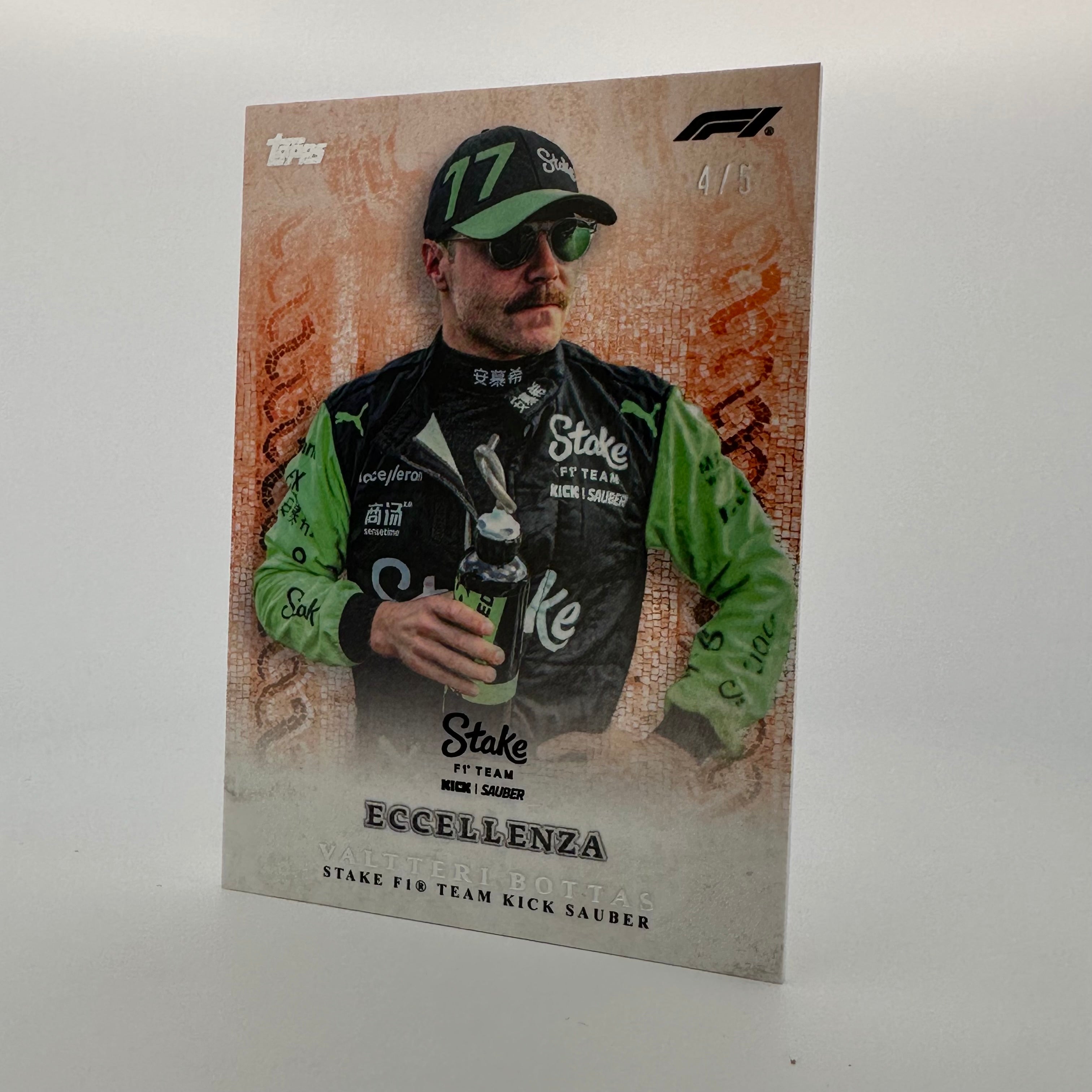 Valtteri Bottas 2024 Topps Eccellenza F1 Trading Card - La Passione Orange Series - Rare Collectible for Formula 1 Fans & Sports Memorabilia Enthusiasts - Perfect for Display, Trading, and Investment