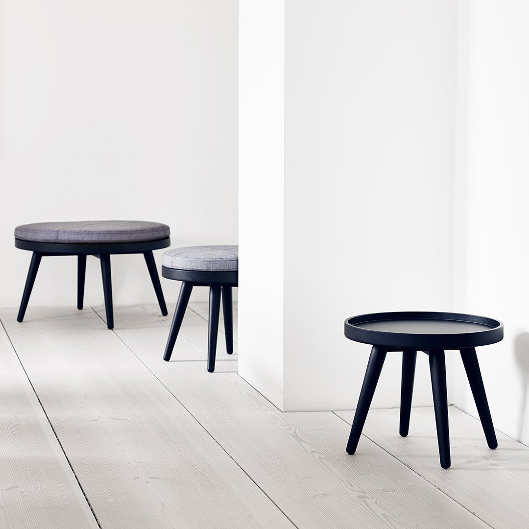 Honcke Alma Pouf Ottoman Coffee Table - Modern Softline Design for Living Room, Lounge & Bedroom Decor