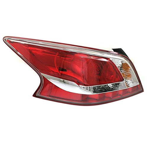Compatible with 2013-2014 Nissan Altima Sedan LED Taillight - Left Driver Side Rear Brake Lamp with Bulb | Perfect for Night Driving & Enhanced Safety