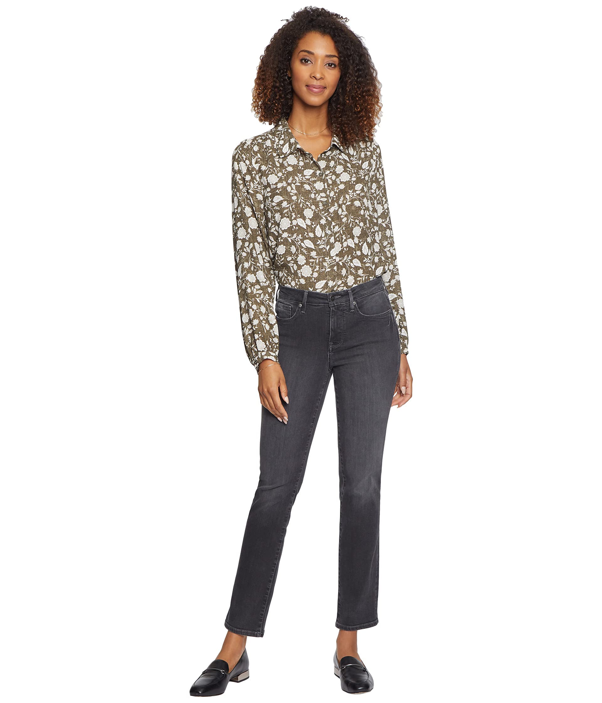 NYDJ Sheri Slim Ankle Jeans for Women - High Waist Skinny Stretch Denim Pants in Remington Wash | Perfect for Work, Casual Outfits & Date Nights