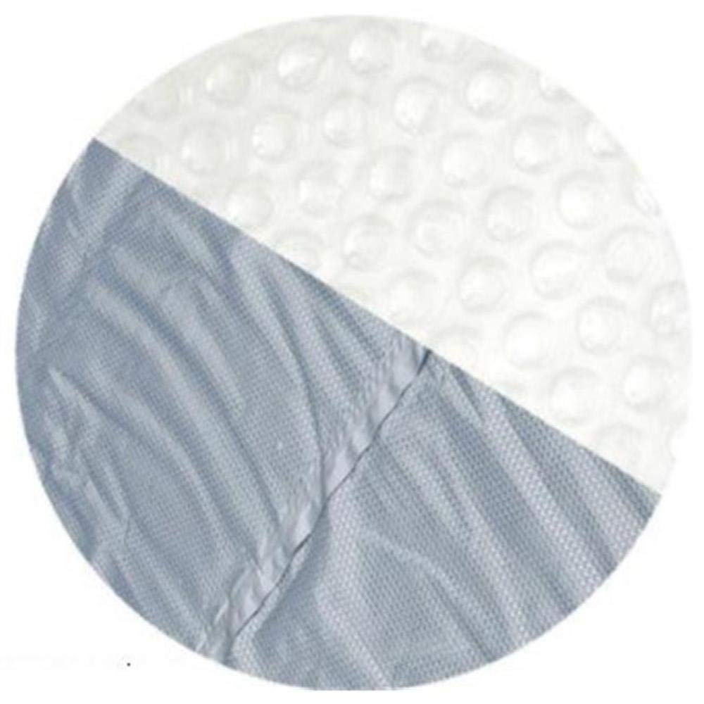 Midwest Canvas Clear 16 ft Round Above Ground Pool Solar Cover - 12 Mil Thick, 5-Year Warranty - Keeps Water Warm, Reduces Evaporation & Debris for Swimming Pools