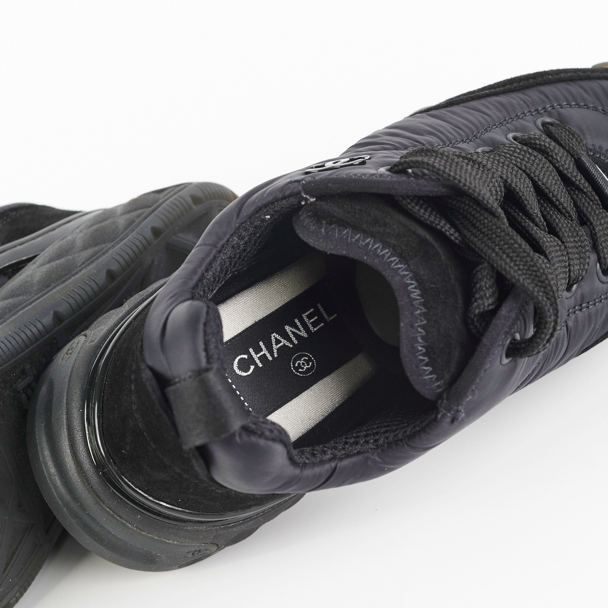 Chanel Black Sneakers for Women - Size 35 | Classic Luxury Fashion Shoes for Casual Wear, Street Style & Everyday Comfort