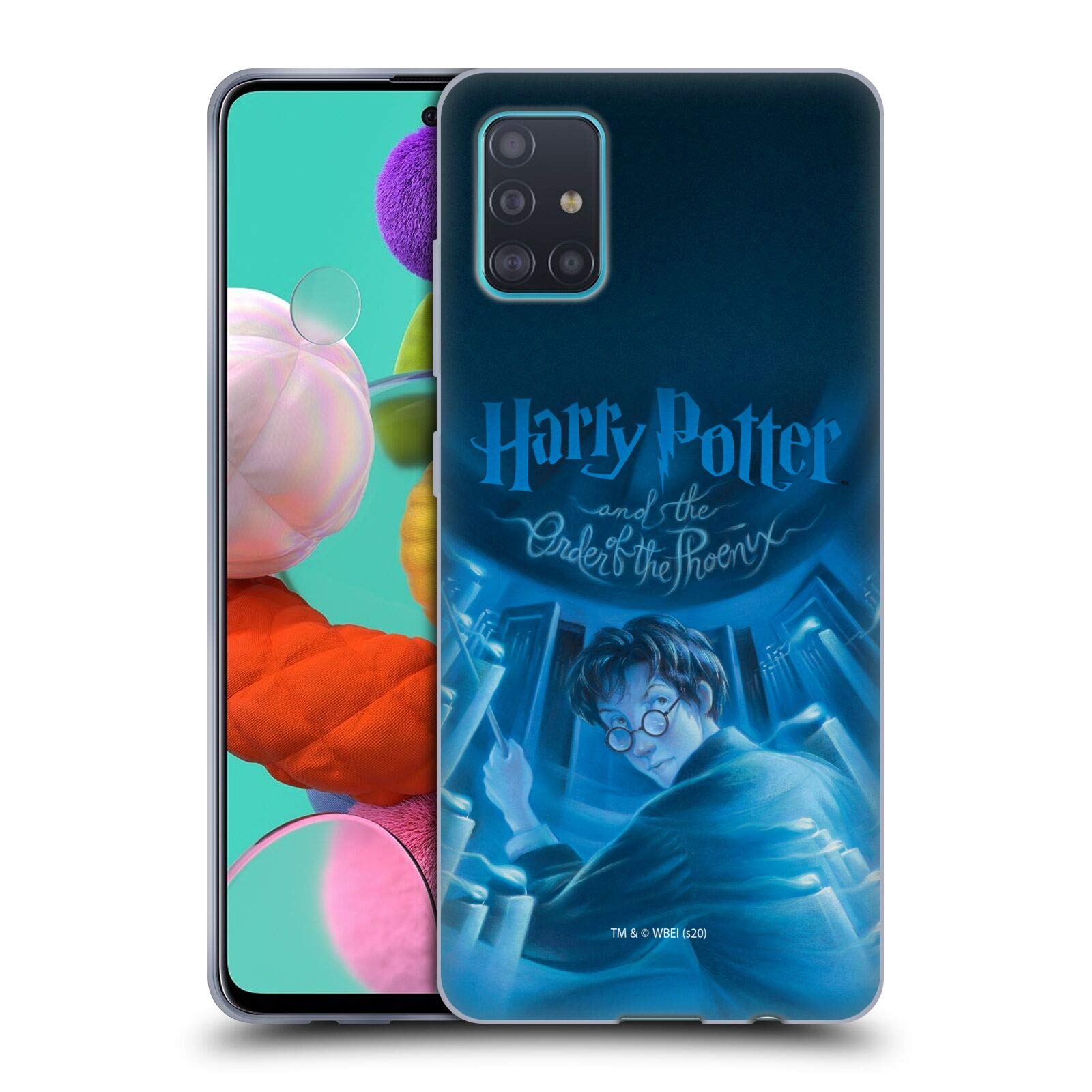 Harry Potter Order of The Phoenix Literary Covers Soft Gel Case for Samsung Galaxy A51 (2019) - Officially Licensed by Head Case Designs, Perfect for Fans and Daily Use