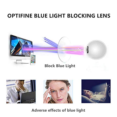 Blue Light Blocking Reading Glasses for Women & Men - Anti Glare Rectangle Eyeglass Frames with Computer Magnification (1.0-3.5) - Perfect for Office Work, Screen Time & Night Reading