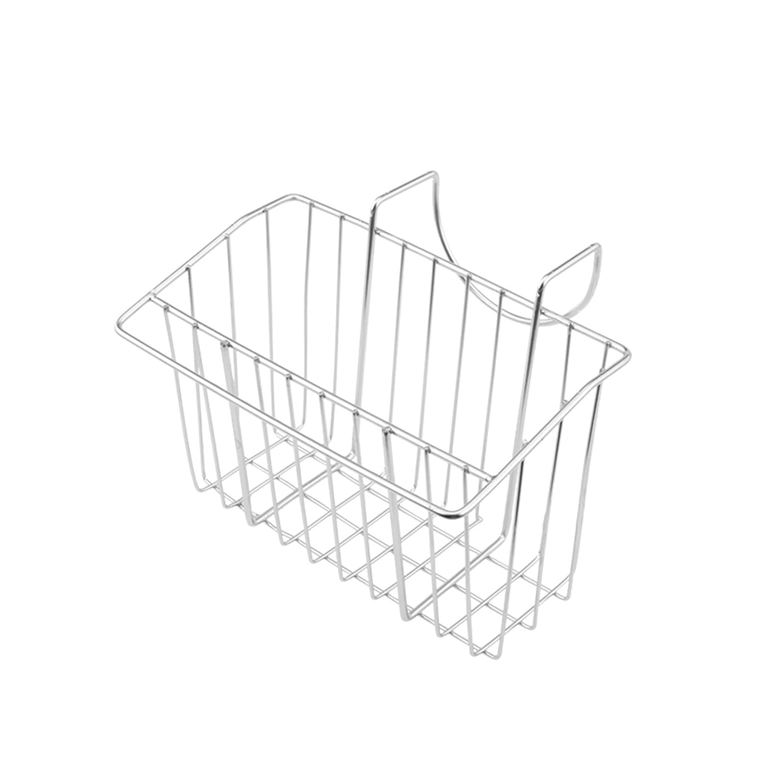 Stainless Steel Sponge Holder Caddy for Kitchen Sink - Hanging Organizer Rack for Sponges, Brushes & Cleaning Tools - Perfect for Kitchen, Dining & Bar Sink Organization
