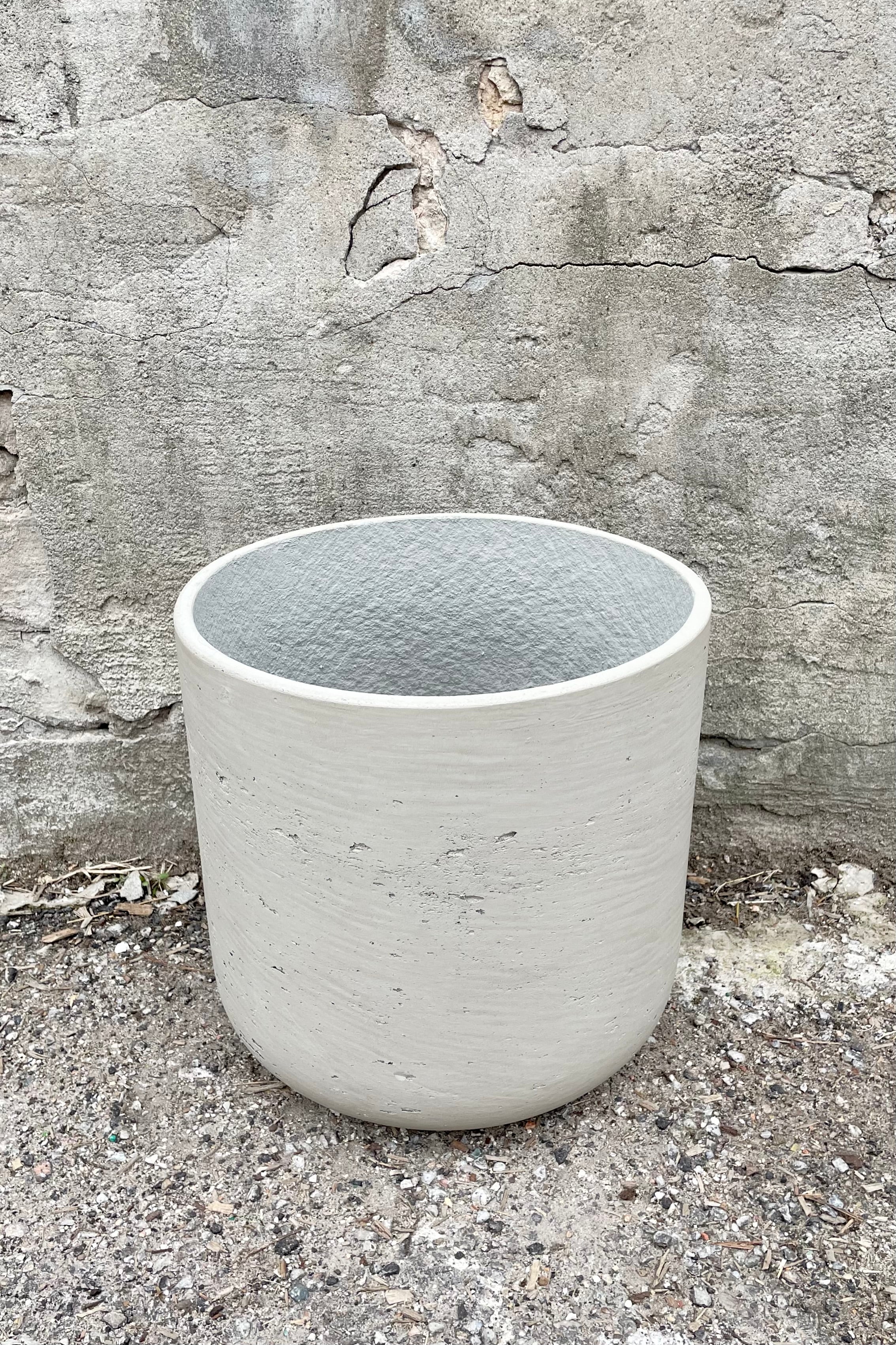 Charlie Pot Grey Washed XL - Large Ceramic Planter for Indoor Plants, Succulents & Home Decor | Perfect for Living Room, Office & Garden