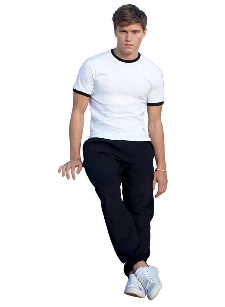 Fruit of the Loom Men's Comfort Fit Jogger Sweatpants - Soft Cotton Lounge Pants for Running, Gym & Casual Wear