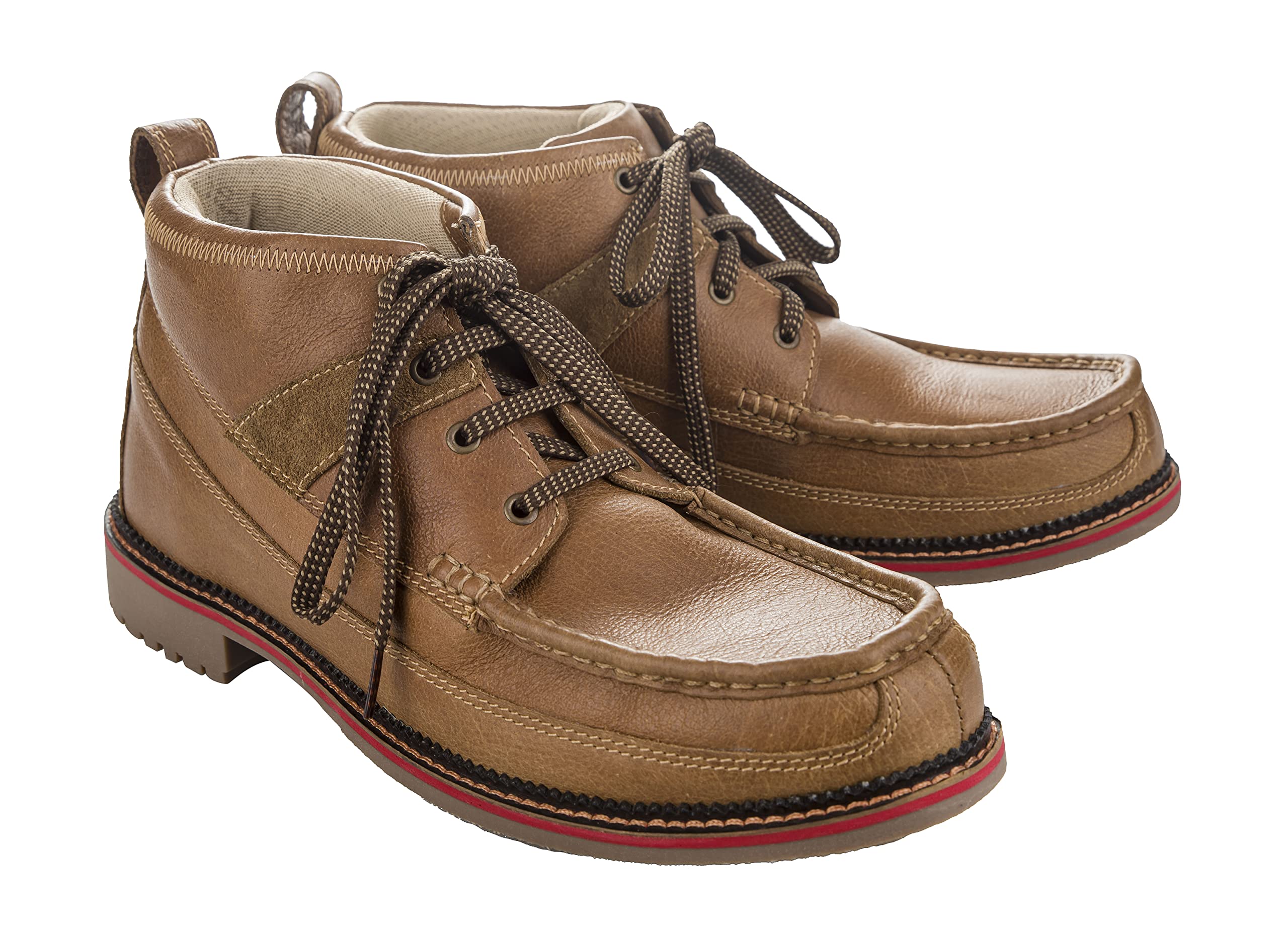Tuffrider Men's Ruggies Chestnut Leather Riding Boots - Comfortable & Durable Equestrian Footwear for Horseback Riding, Training & Stable Work
