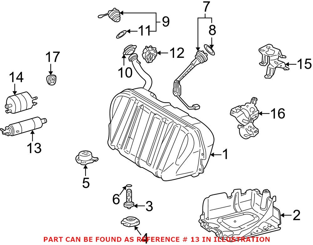 Genuine OEM Fuel Pump and Strainer Set for Mercedes-Benz W210 W211 W220 - Part# 001470129480 | High Performance Replacement | Perfect for Engine Maintenance & Fuel System Repair