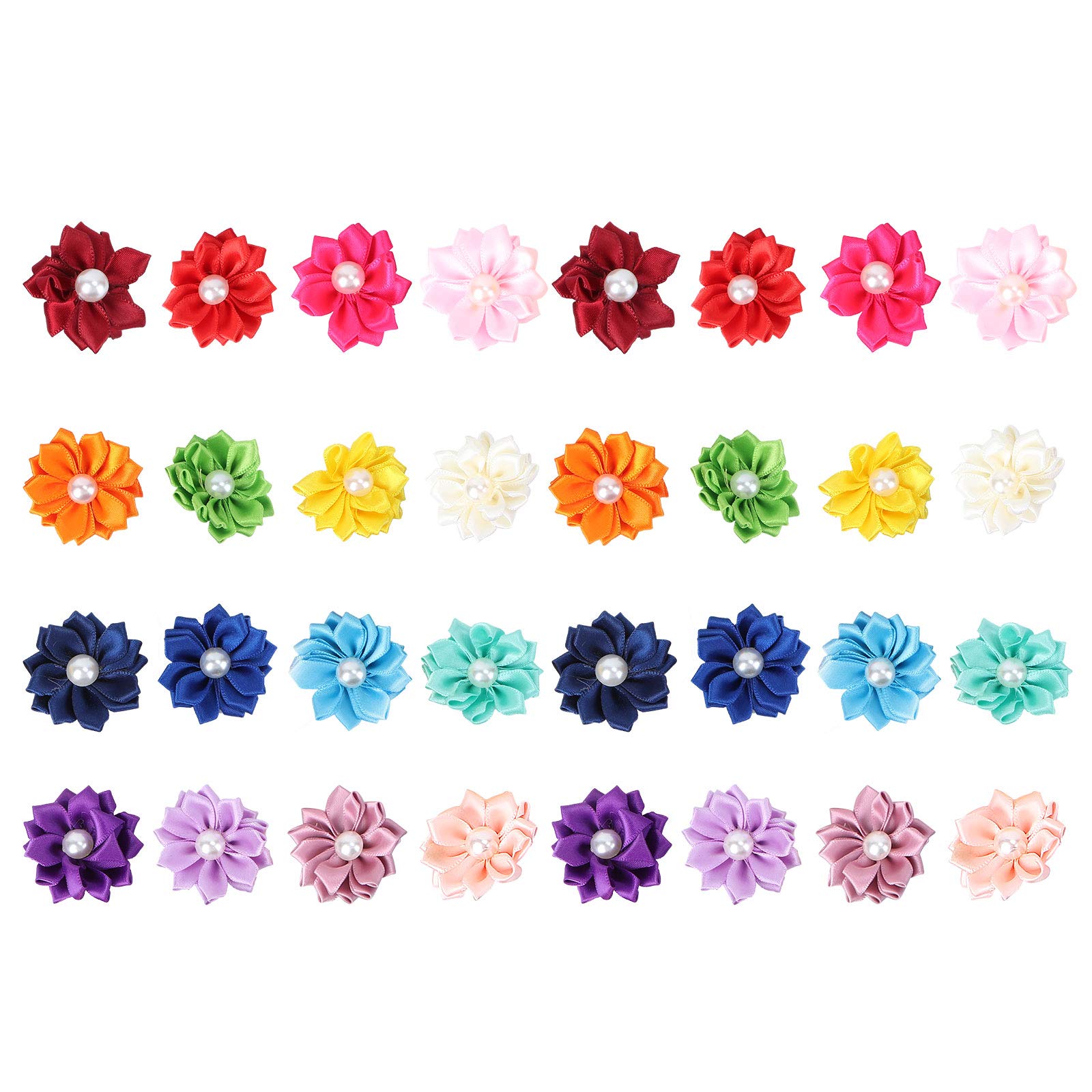 40pcs Pet Hair Ties for Dogs & Cats - Soft Elastic Hair Rings for Grooming, Training & Play - Secure Hair Holder for Long Haired Pets - Perfect for Home, Travel & Outdoor Use