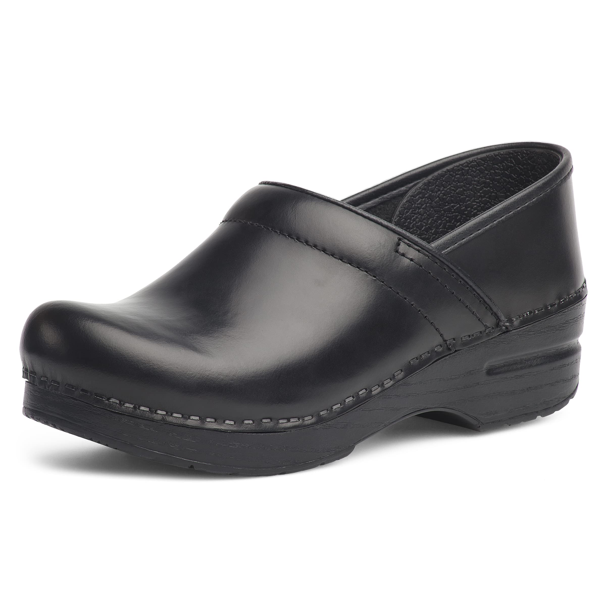 Dansko Men's Professional Clog - Slip-Resistant Work Shoes for Nurses, Chefs & Service Industry - Comfortable Leather Clogs for Healthcare, Kitchen & Hospitality Workers