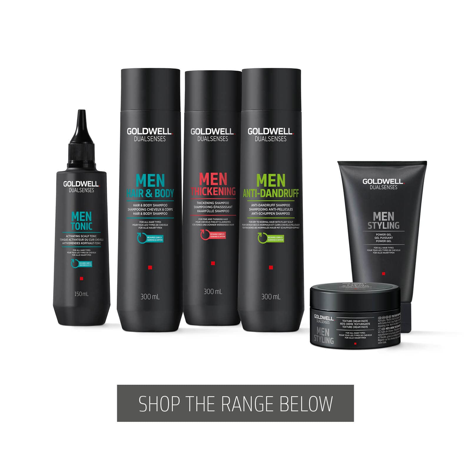 Goldwell Dualsenses Men's Hair & Body Shampoo for Men - Hydrating & Refreshing 2-in-1 Shampoo - Perfect for Gym, Travel & Daily Use