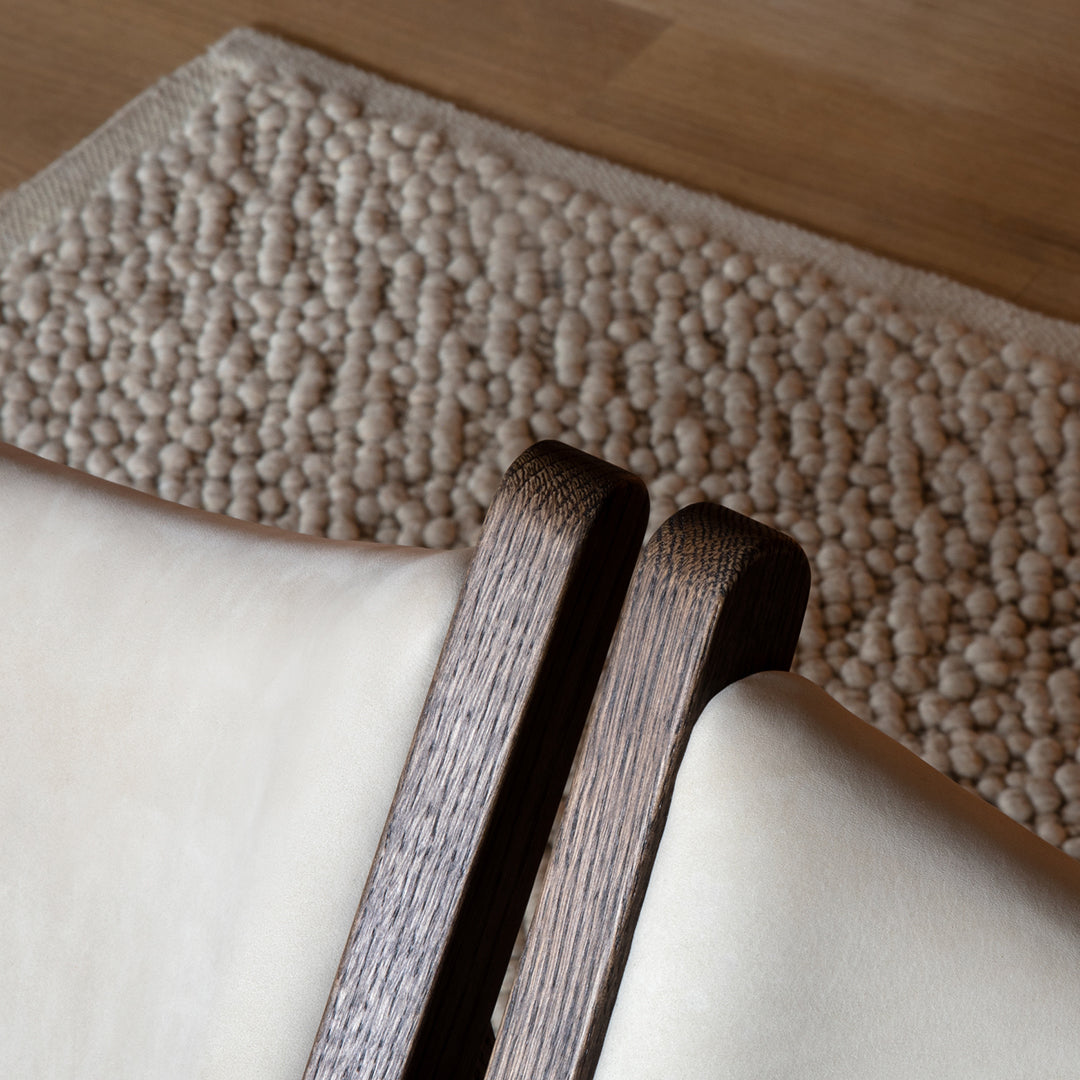 Nina Bruun Gravel Rug - Modern Handwoven Wool Area Rug for Living Room, Bedroom & Dining Room - Boho Chic Home Decor for Cozy & Stylish Interiors