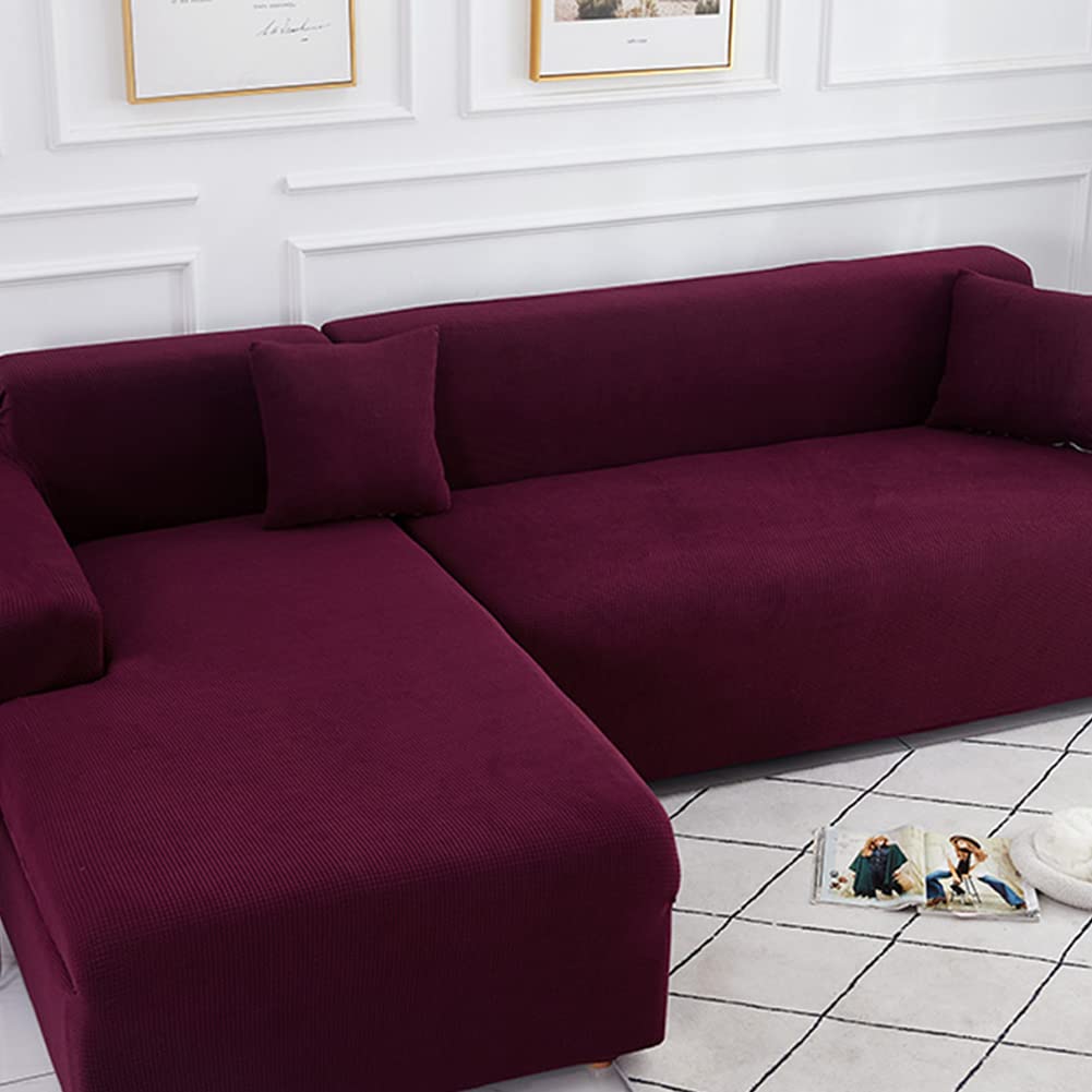 Stretch Anti-Slip Sofa Slipcover for 3-Seater Couch (74-90 Inches) - Furniture Protector for Sectional, Loveseat & Recliner | Perfect for Living Room, Family Room & Home Decor Protection
