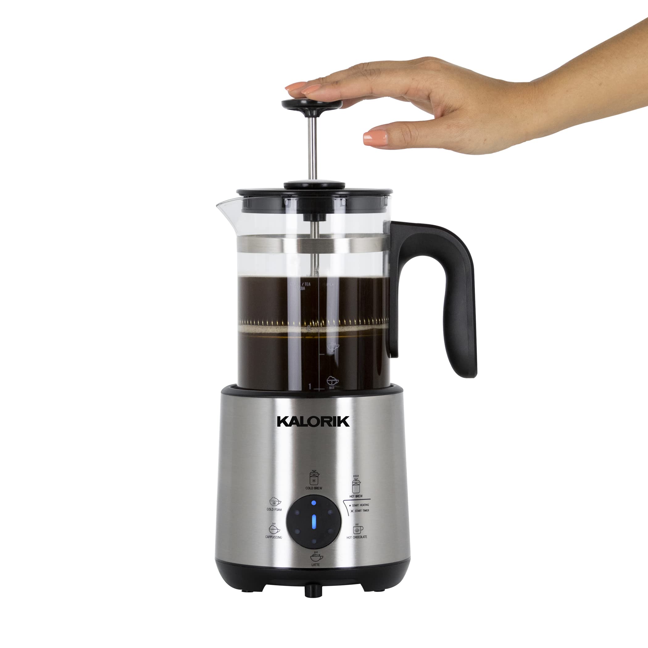 KALORIK Bartista Beverage Maker - Electric Coffee & Tea Machine for Home & Office - Perfect for Espresso, Cappuccino & Hot Chocolate - Compact & Easy to Use