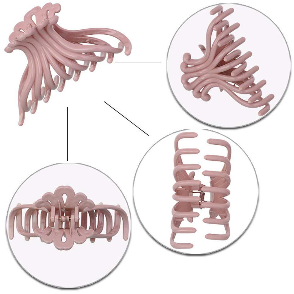 Women's Hair Claw Clips - 2 Pack Strong Hold Barrettes for Thick Hair | Perfect for Ponytails, Buns & Everyday Styling