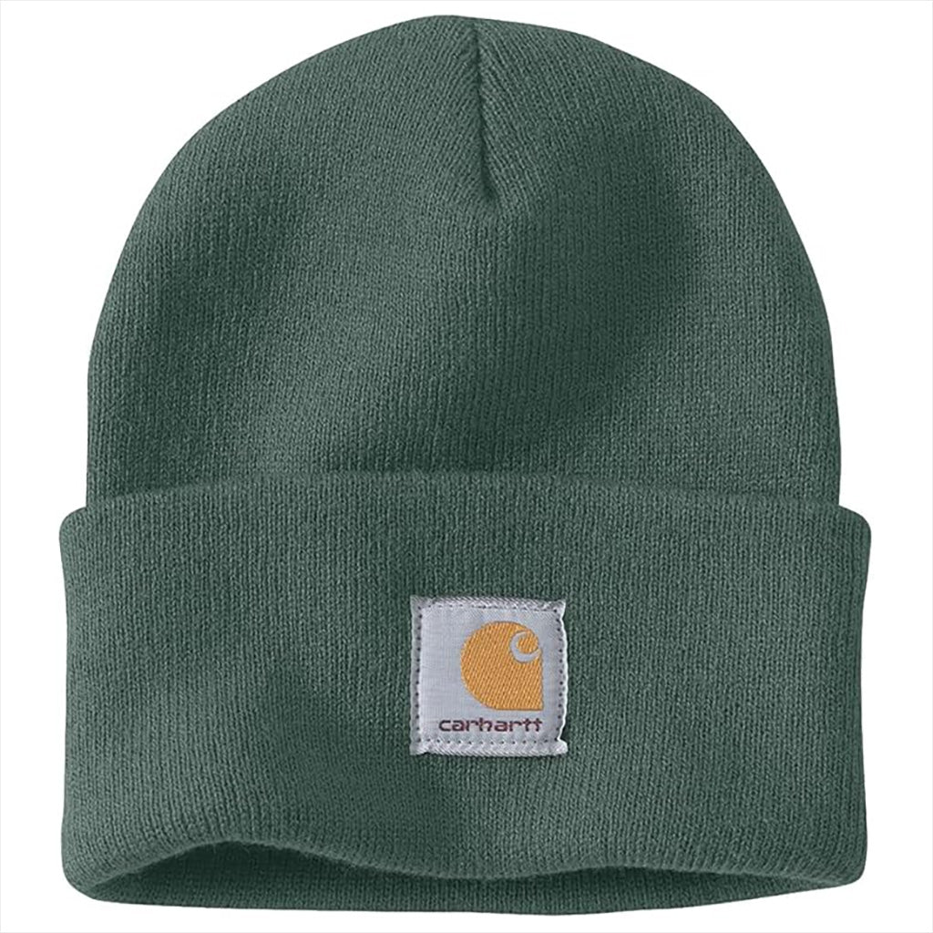 Carhartt Watch Beanie Hat for Men & Women - Warm Winter Knit Cap with Built-in Watch - Perfect for Outdoor Activities, Skiing, and Winter Sports