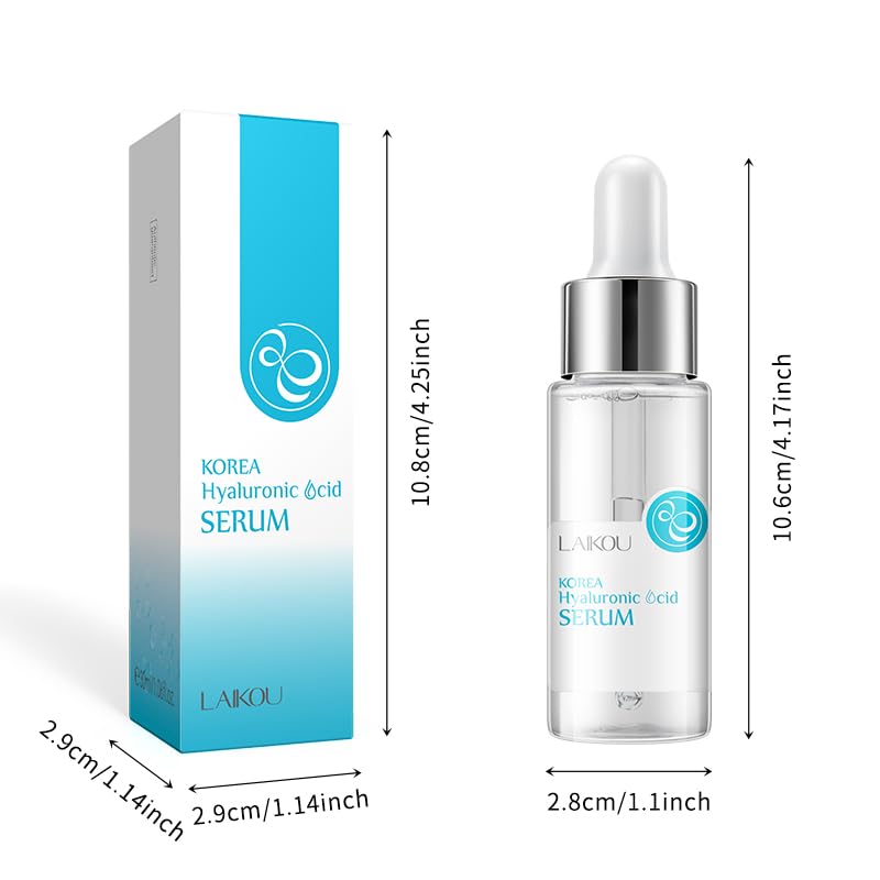 2 Pcs Hyaluronic Acid Serum for Face with Tremella Extract - 2.02 oz Deep Hydrating Facial Serum for Day & Night Use, Boosts Collagen Production | Perfect for Dry Skin Care & Anti-Aging Routine