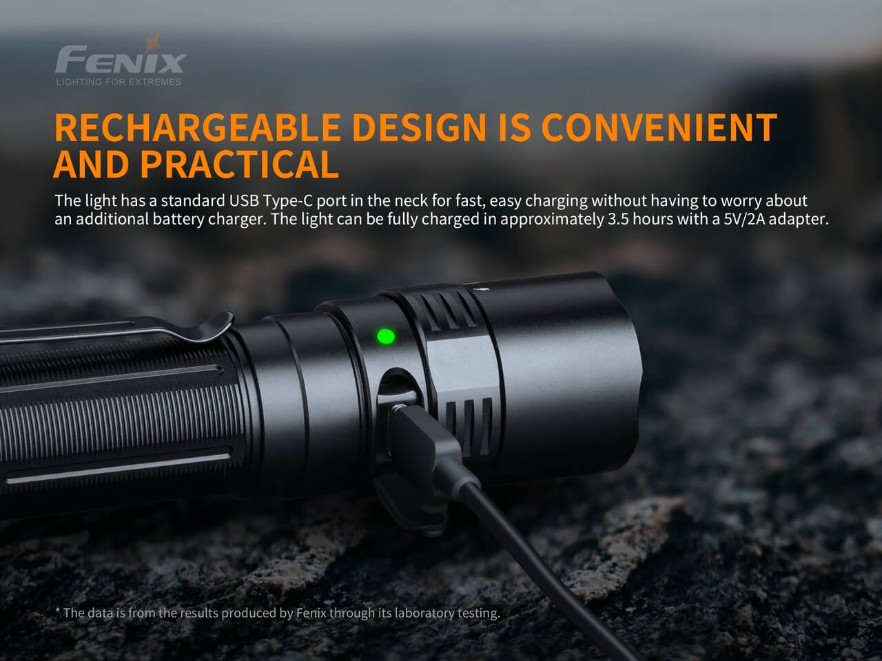 Fenix PD40R V2.0 Rechargeable LED Flashlight - 3000 Lumens, Waterproof Tactical Light for Camping, Hiking & Emergency Use