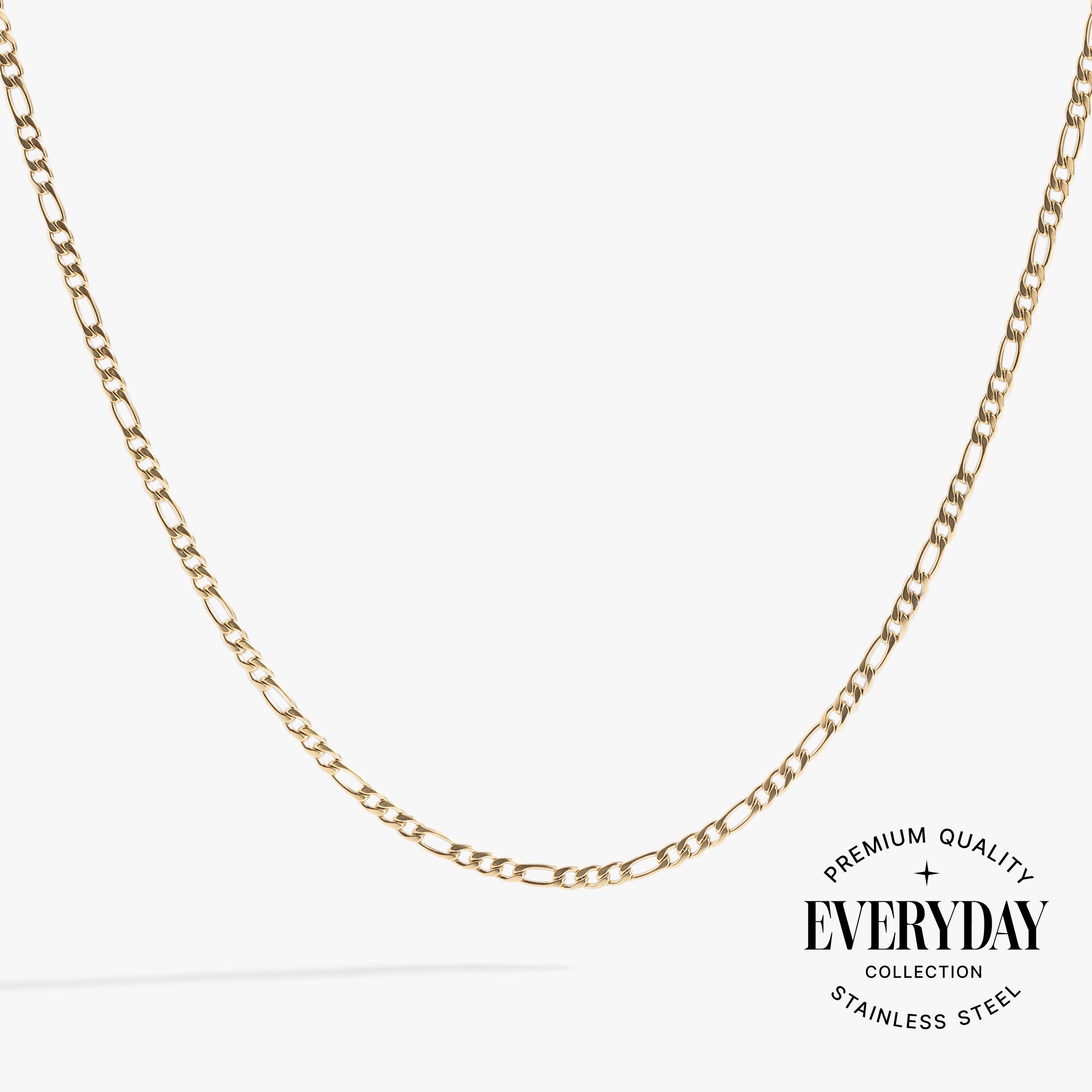 Figaro Chain Necklace - Dainty Layering Gold Charm Necklace for Women | Perfect for Layering, Everyday Wear & Gift Giving